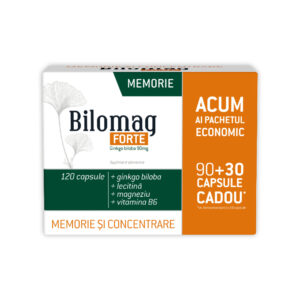 Bilomag Forte Memorie 90mg*90+30cps Cadou