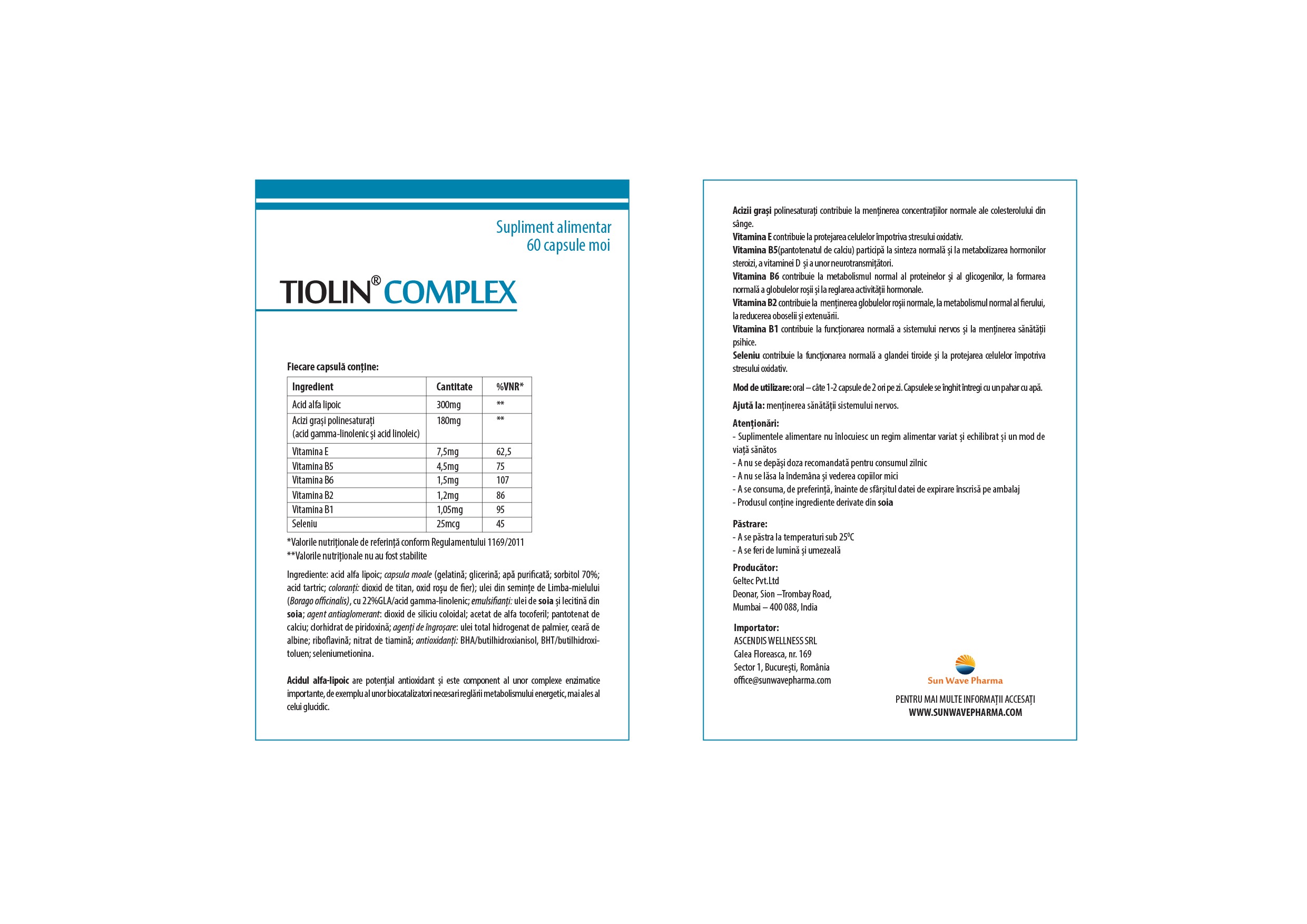 Tiolin Complex 60cps