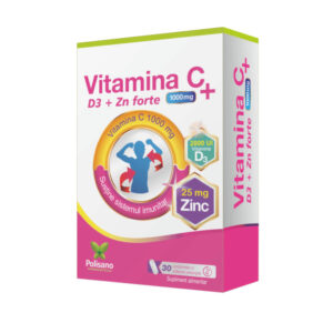 Vitamina C 1000mg+d3+zn Forte*30cpr.elib.prel Pls